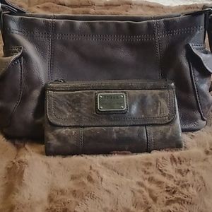 Fossil Long Live Vintage shoulder bag & wallet